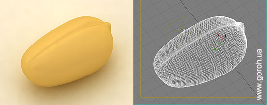 ТМ «АС». 3D-иллюстрация арахиса.
