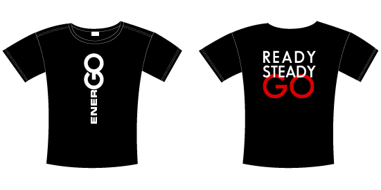 Promoting T-shirt “enerGO”. Front and back.