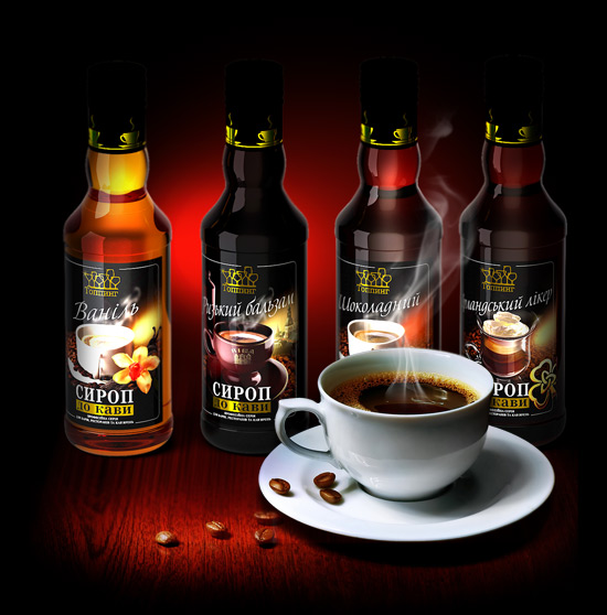 Topping TM Coffee syrups design, 2012