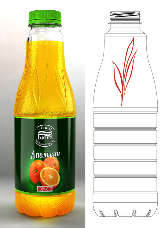 New shape of “Biola” juices bottle , 2011